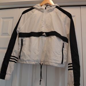 Adidas Women's Black and White Utility Jacket